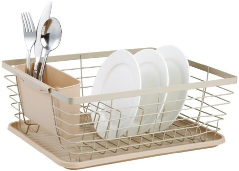 Suszarka do naczyń, stal-plastik, beżowy kinghoff KINGHoff