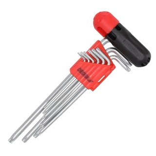Klucze torx crv, 9szt. Dedra