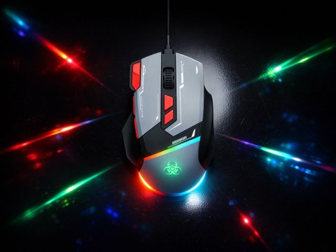 Mysz TRACER GAMEZONE SPECTRA GREY RGB USB TRACER