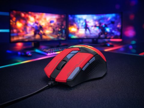 Mysz TRACER GAMEZONE SPECTRA RED RGB USB TRACER