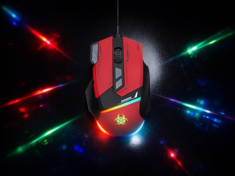 Mysz TRACER GAMEZONE SPECTRA RED RGB USB TRACER