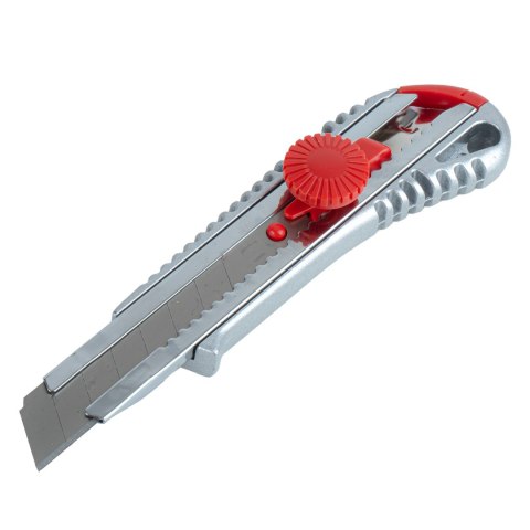 Nożyk uniwersalny aluminiowy z pokrętłem 100x18x0,5mm amio-04815 AMiO