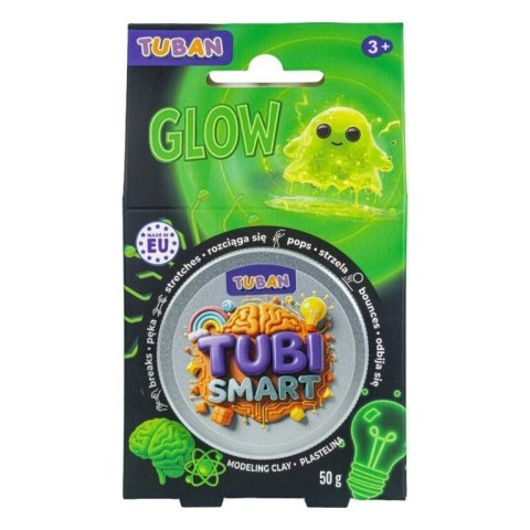 Plastelina tubi smart - glow 50g TUBAN