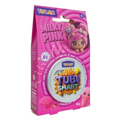 Plastelina tubi smart - milky pink 50g TUBAN