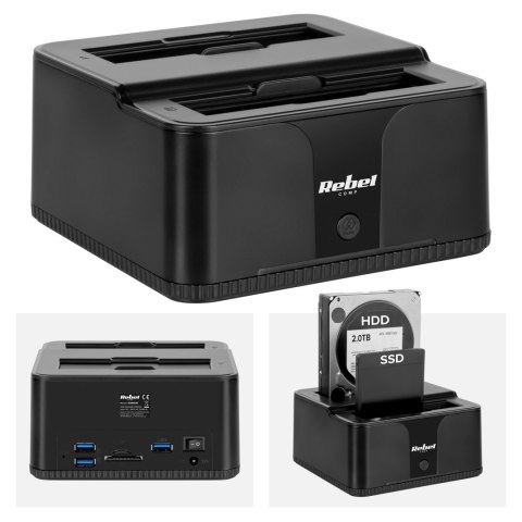 Stacja dokująca dysków HDD/ SSD USB 3.0 Rebel Rebel