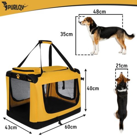 Transporter- torba dla psa/kota 44x60x42cm Purlov GARDLOV