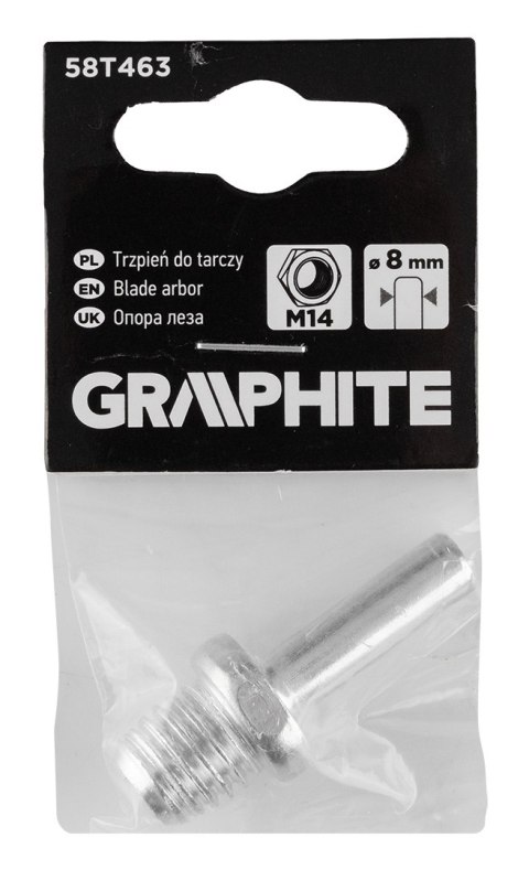 Trzpień do tarczy, gwint M14 GRAPHITE