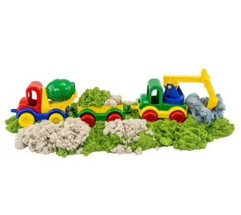 Zestaw piasek dynamiczny i fluffy - plac budowy TUBAN