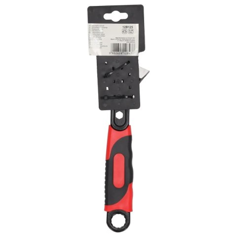 Klucz nastawny 150mm, 0-19mm, stal crv, uchwyt gumowany Dedra