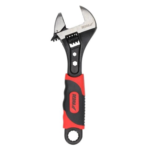 Klucz nastawny 150mm, 0-19mm, stal crv, uchwyt gumowany Dedra