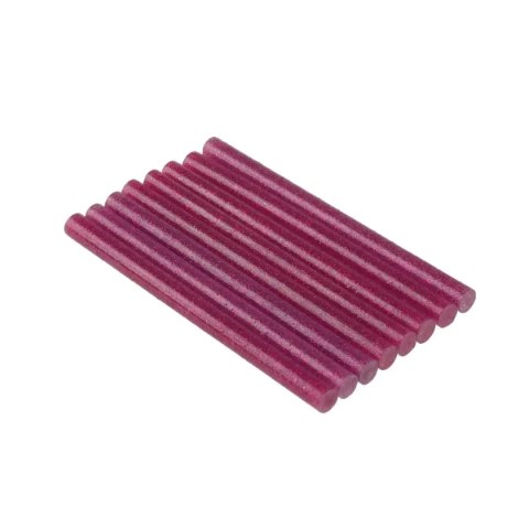 Klej uniwersalny różowy brokat, 8szt., 7-8x100mm Dedra