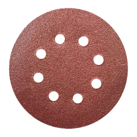 Krążek ścierny 180gr, 125mm, rzep, kpl 5szt Dedra