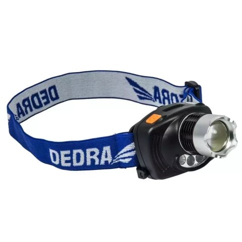 Latarka czołowa 3w cree led, regul. ostrości, infrared, bat. Dedra