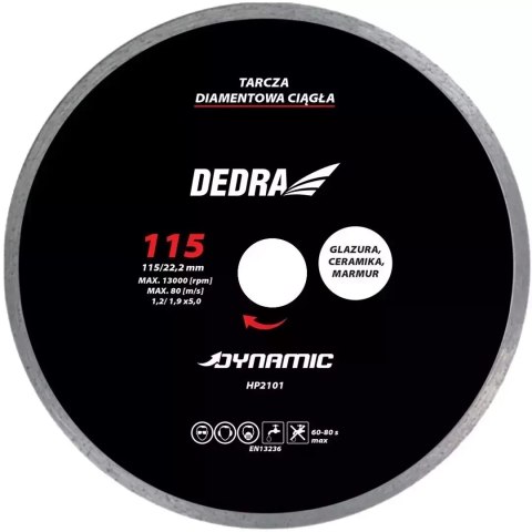 Tarcza diamentowa 200mm/25.4mm dynamic Dedra