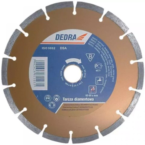 Tarcza segmentowa 230 mm/ 22,2 Dedra