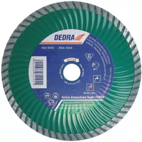 Tarcza super turbo 125 mm/ 22,2 Dedra