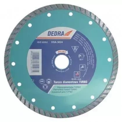 Tarcza turbo 125 mm/ 22,2 Dedra