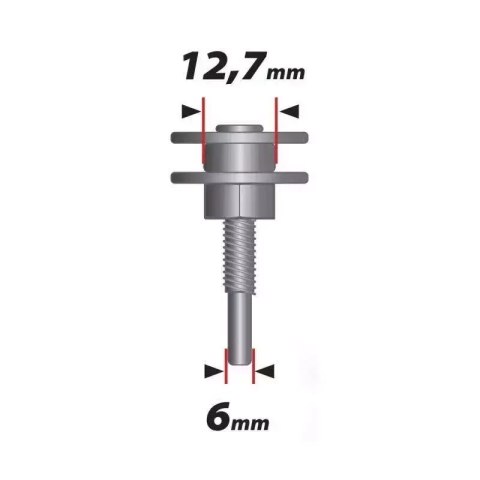 Trzpień do wiertarki 6mm, śr. otworu 12.7mm Dedra