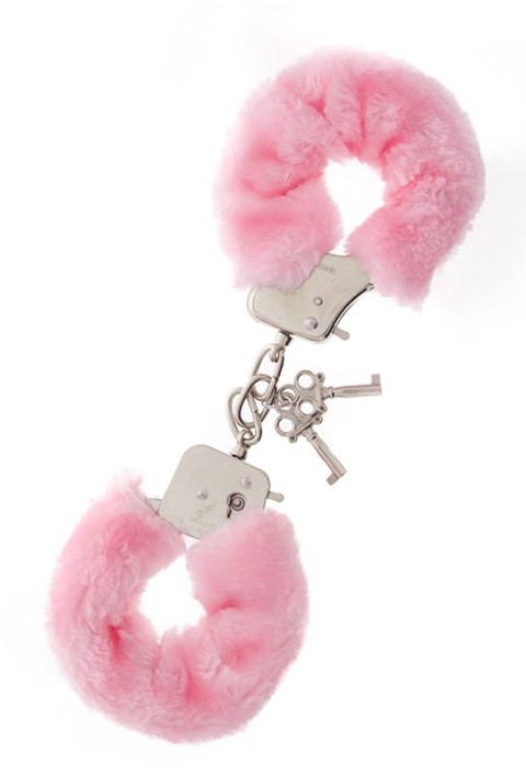 Kajdanki metalowe pluszowe Dream Toys różowe