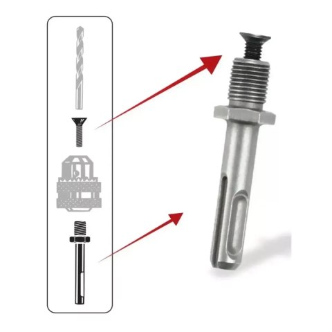 Adapter sds plus 1/2" 20unf Dedra