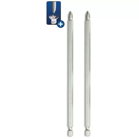 Końcówki wkrętakowe phillips ph2x150mm, 2szt blister Dedra