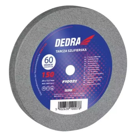 Tarcza szlifierska 150x20x12.7mm, gradacja 60 Dedra