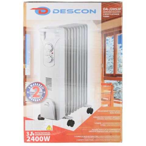 Grzejnik olejowy 2000w+nawiew 400w Dedra