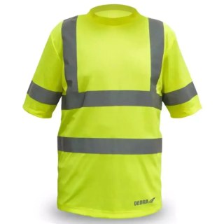 Koszulka męska t-shirt odblaskowa, żółta rozm s Dedra