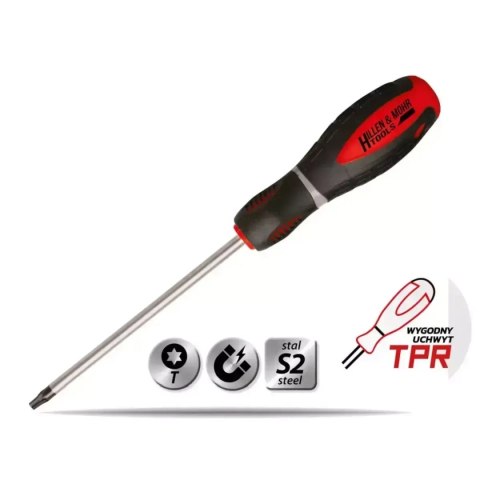 Wkrętak torx t15x100mm, stal s2, uchwyt 3-materiałowy Dedra