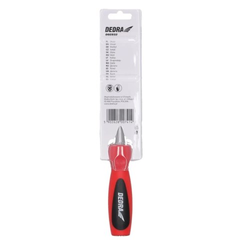 Dłuto 10mm, stal crv, dwumateriałowy uchwyt Dedra