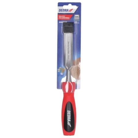 Dłuto 22mm, stal crv, dwumateriałowy uchwyt Dedra