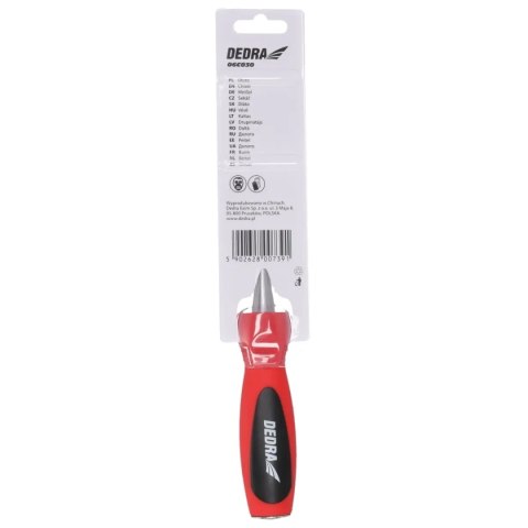 Dłuto 6mm, stal crv, dwumateriałowy uchwyt Dedra