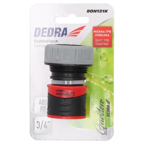 Szybkozłącze 3/4" soft, karta Dedra