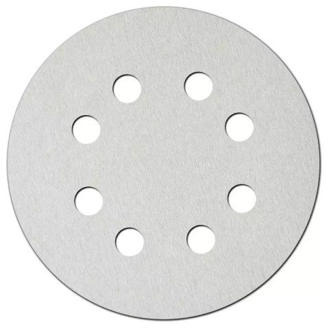 Tarczki ścierne białe 180mm, gradacja 120, rzep, kpl 5szt Dedra