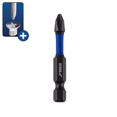 Końcówki wkrętakowe udarowe ph1/2/3x50mm, 3szt blister Dedra