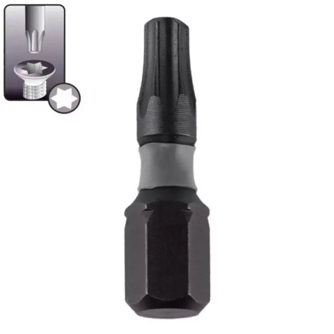 Końcówki wkrętakowe udarowe torx t15x25mm, 10szt box Dedra