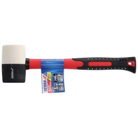 Młotek blacharski gumowy 225g, trzonek włókno szklane Dedra