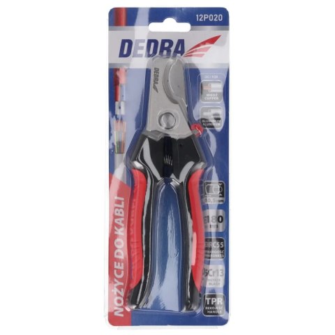 Nożyce do kabli miedzianych i aluminiowych, śr.cięcia 10,5mm Dedra