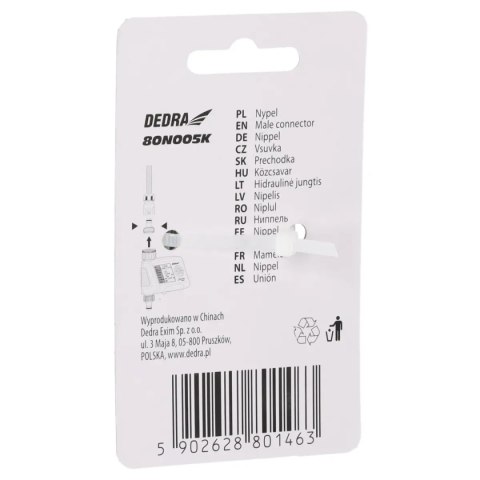 Nypel 3/4", karta Dedra