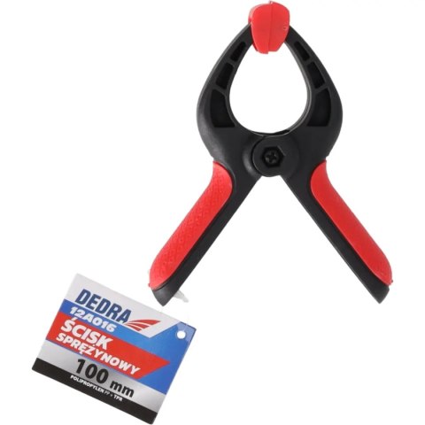 Ścisk sprężynowy 100mm, dwumateriałowy Dedra