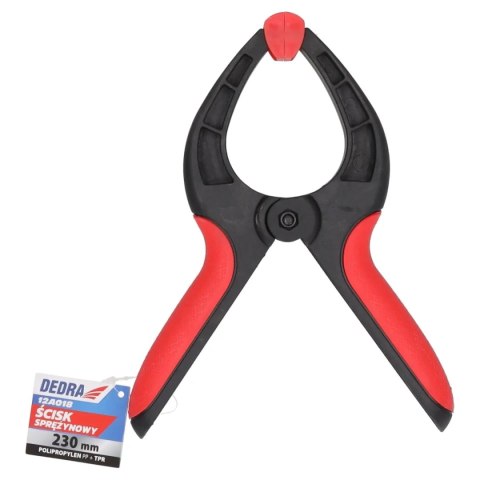 Ścisk sprężynowy 230mm, dwumateriałowy Dedra