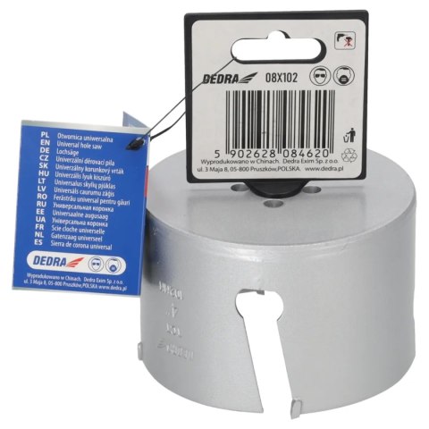 Otwornica uniwersalna tct 102mm 5/8'' Dedra