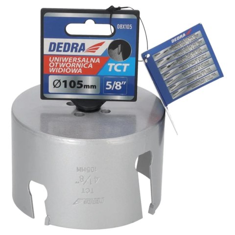Otwornica uniwersalna tct 105mm 5/8'' Dedra