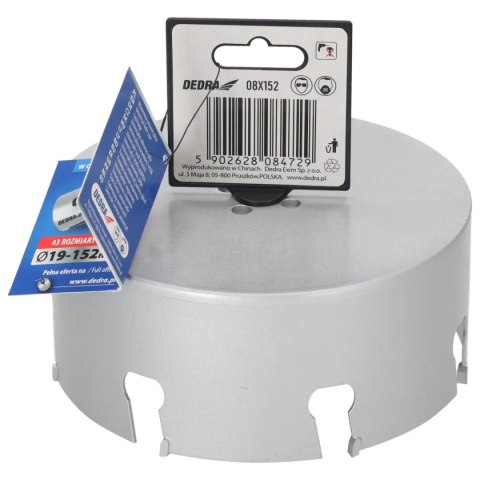 Otwornica uniwersalna tct 152mm 5/8'' Dedra