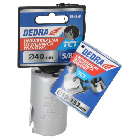 Otwornica uniwersalna tct 40mm 5/8'' Dedra