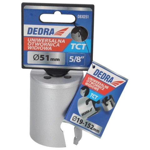 Otwornica uniwersalna tct 51mm 5/8'' Dedra