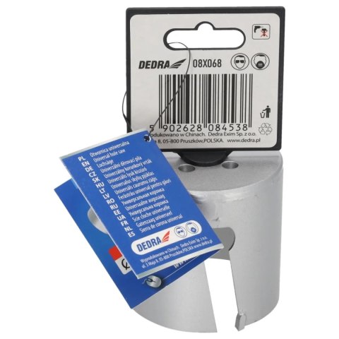 Otwornica uniwersalna tct 68mm 5/8'' Dedra