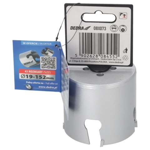 Otwornica uniwersalna tct 73mm 5/8'' Dedra
