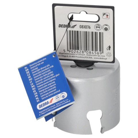 Otwornica uniwersalna tct 76mm 5/8'' Dedra