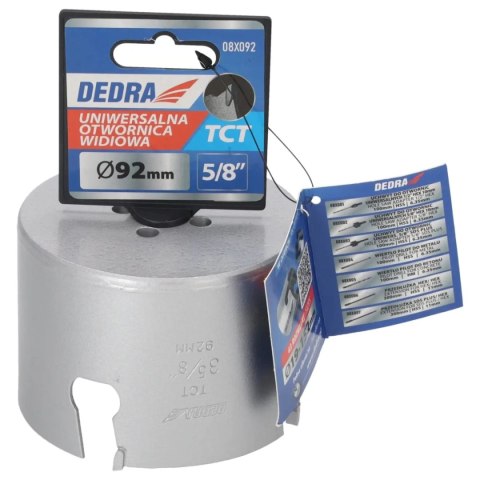 Otwornica uniwersalna tct 92mm 5/8'' Dedra